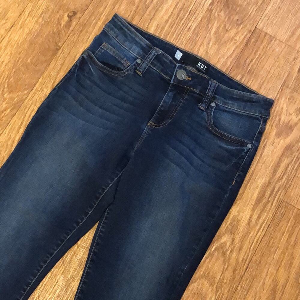 Kut from the Kloth Donna Ankle Skinny Dark Wash Blue Denim Jeans Size 4